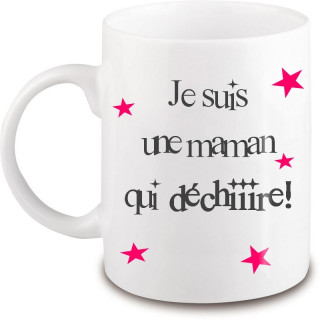 Mug Maman - Idée cadeau Maman - Anniversaire - Fête des mères - Tasse - angora