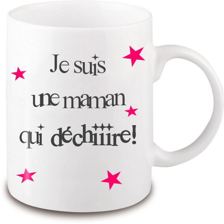 Mug Maman - Idée cadeau Maman - Anniversaire - Fête des mères - Tasse - angora