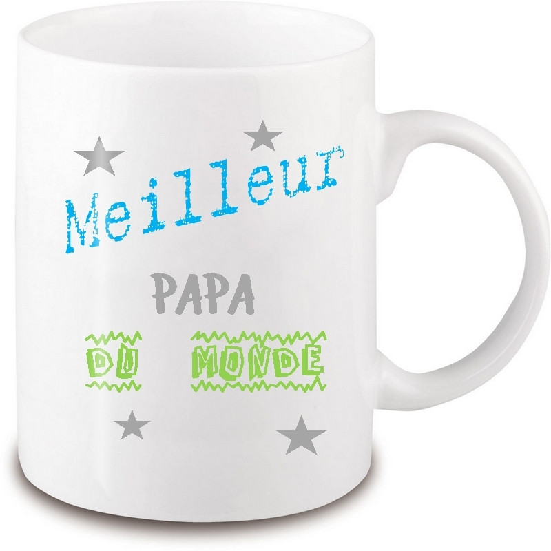Mug Meilleur Papa du monde - idée cadeau Noël