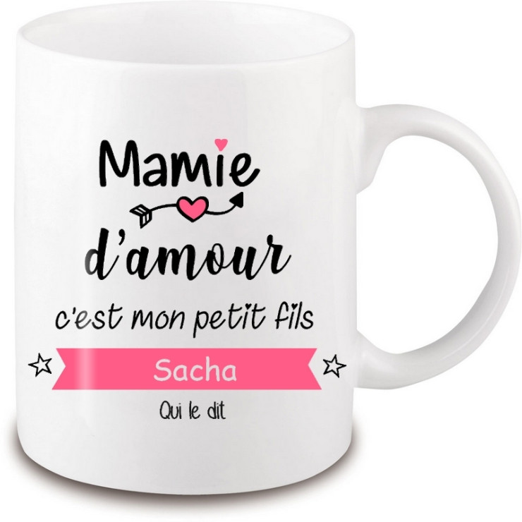 Mug Mamie personnalisé - Idée cadeau - angora