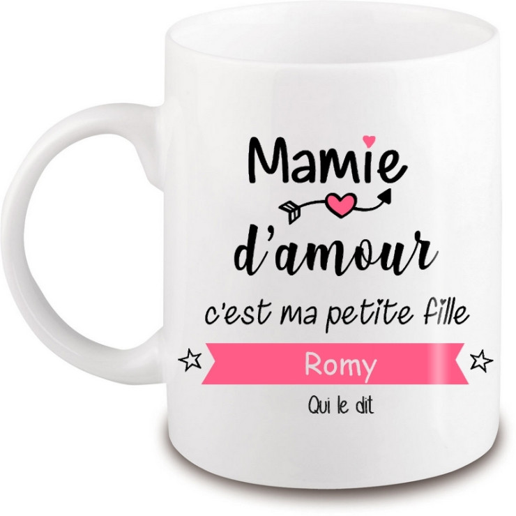 Mug Mamie personnalisé - Idée cadeau - angora