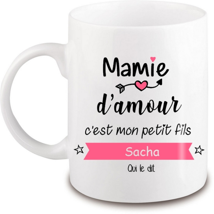 Mug Mamie personnalisé - Idée cadeau - angora