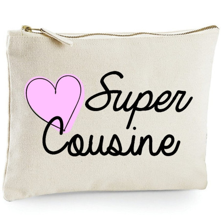       Pochette Cousine - Trousse Cousine - Idée cadeau - angora
    