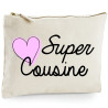 Pochette Cousine - Trousse Cousine - Idée cadeau - angora - Trousses