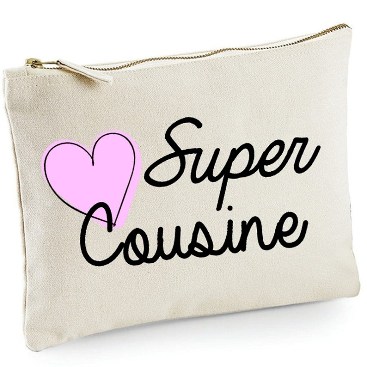       Pochette Cousine - Trousse Cousine - Idée cadeau - angora
    