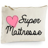 Pochette Maîtresse - Trousse Maîtresse - Ecru - Idée cadeau - angora - Trousses