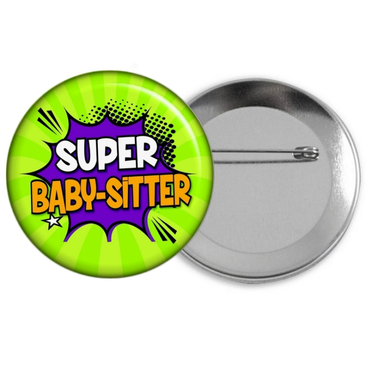       Badge épingle baby-sitter - Idée cadeau - Angora
    