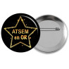 Badge épingle Atsem en or - angora - Badges à épingle