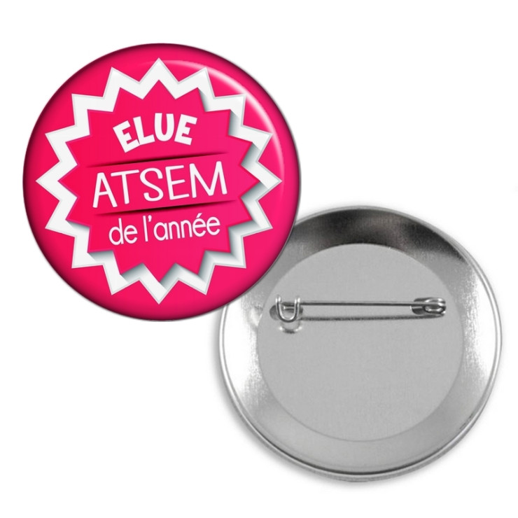 Badge Elue Atsem de l'année