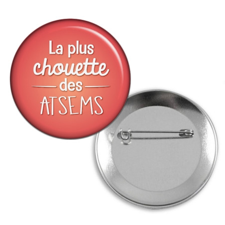      Badge Chouette Atsem - Badge épingle atsem
    