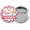 Badge infirmière - angora - Badges à épingle