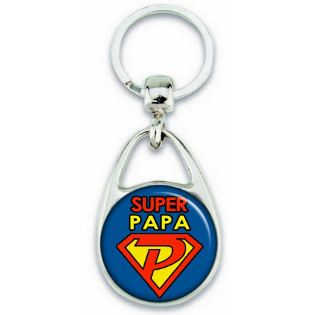       Porte clés papa - Super Papa - idée cadeau fête des pères - cadeau anniversaire de papa
    