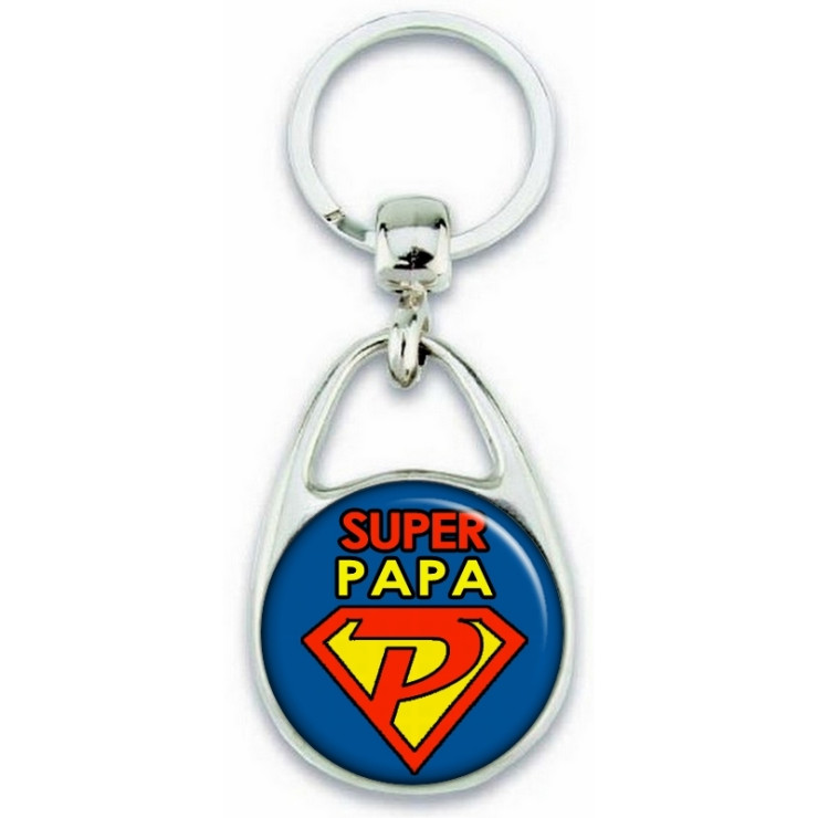 Porte clés papa - Super Papa - idée cadeau fête des pères - cadeau anniversaire de papa