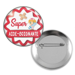 Badge épingle aide soignante