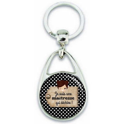 Porte clés maitresse - idée cadeau maitresse - cadeau fin d'année scolaire