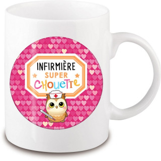Mug infirmière - Rose - angora