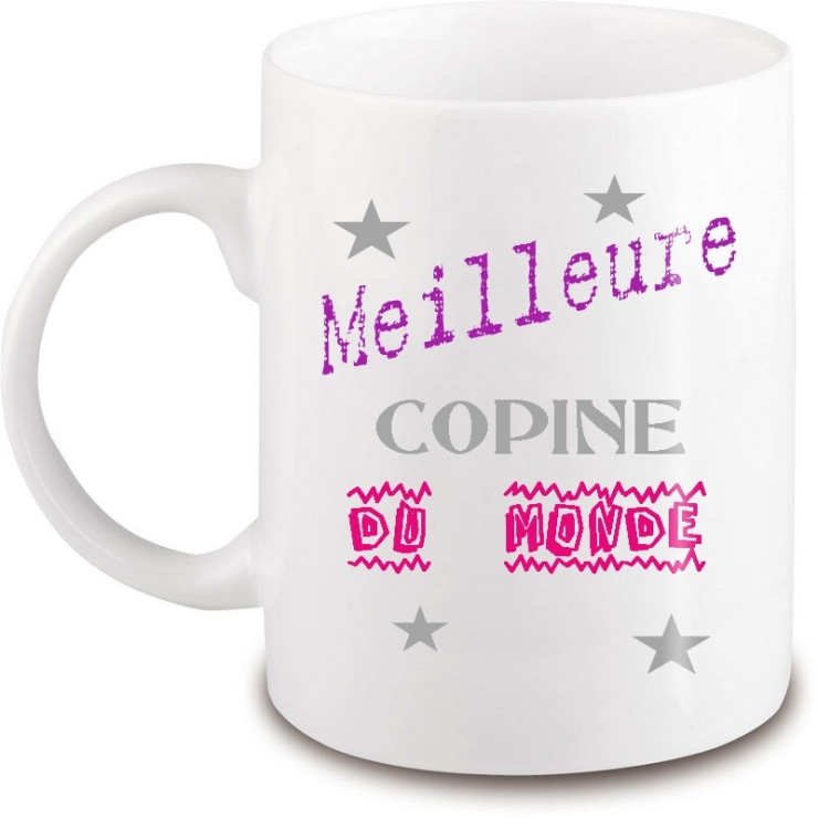 Mug copine - Idée cadeau copine - Tasse copine - angora