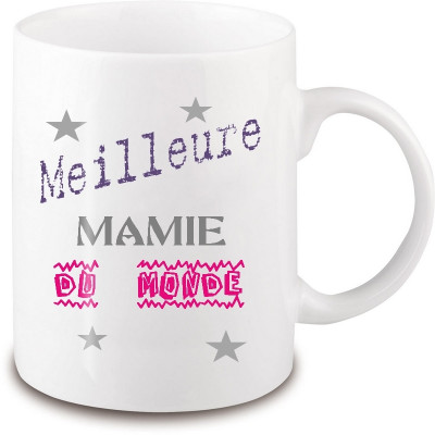 Achat mug mamie - Idée cadeau mamie - Tasse mamie - angora