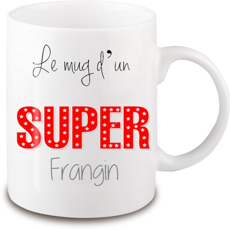       Mug super frangin - Idée cadeau frère - Anniversaire frangin - Mug super Frère - Tasse super frère- angora
    