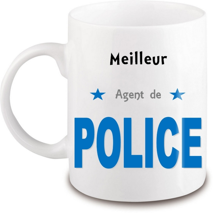 Mug police - Idée cadeau originale policier - Tasse police - angora