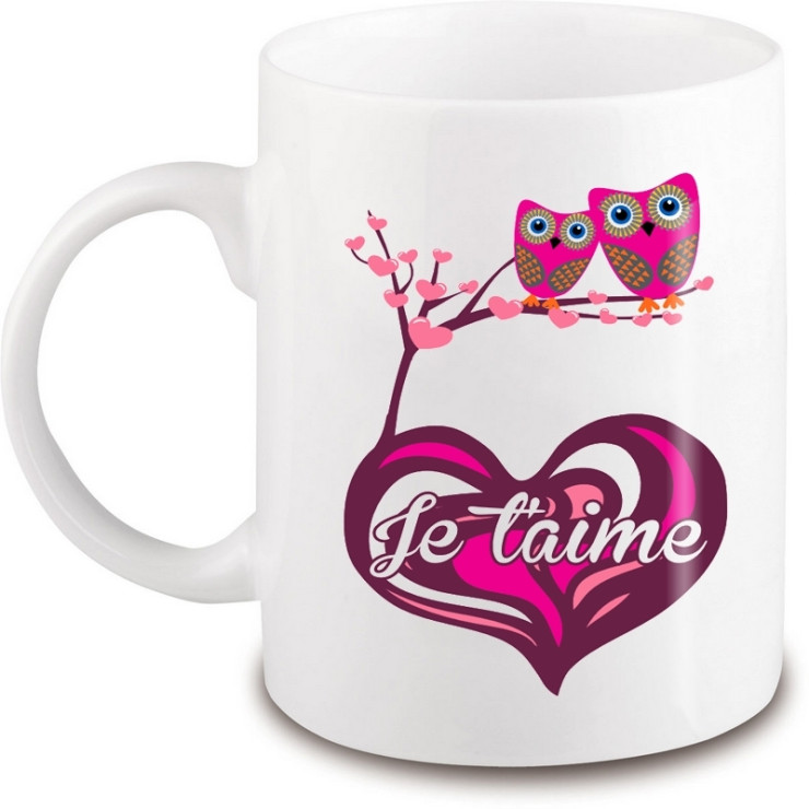 Mug je t'aime - Amour - Cadeau saint valentin - angora