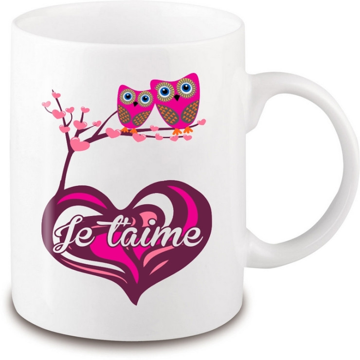  Mug je t'aime - Amour - Cadeau saint valentin - Tasse st valentin - angora