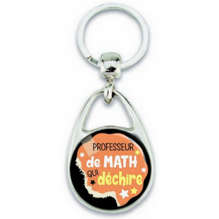 Porte clés professeur de math