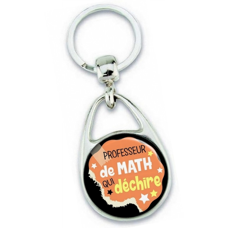       Porte clés professeur de mathématique - idée cadeau
    