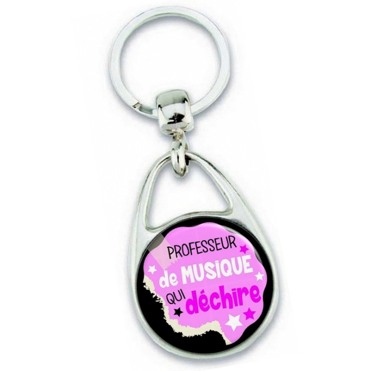 Porte clés professeur de musique - idée cadeau