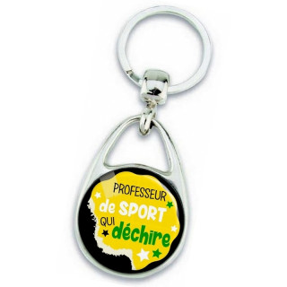 Porte clés professeur de sport - idée cadeau