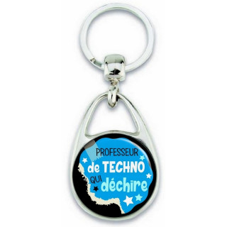 Achat porte clés professeur de techno - idée cadeau