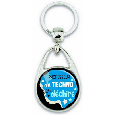 Achat porte clés professeur de techno - idée cadeau