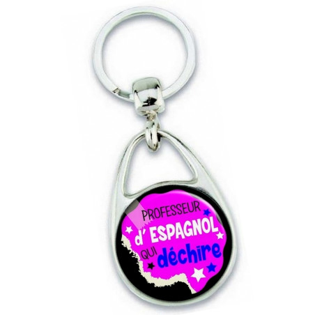       Porte clés professeur d'espagnol - idée cadeau
    