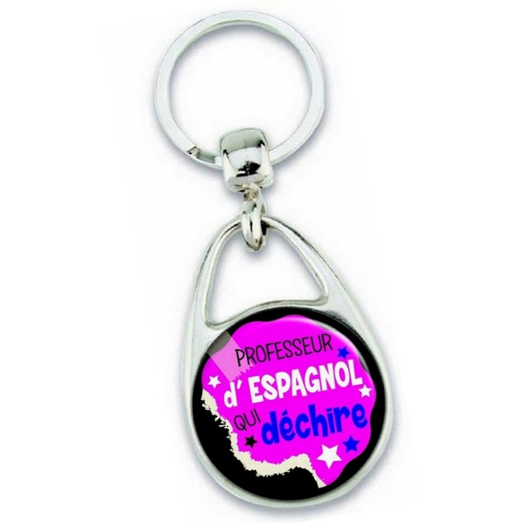 Porte clés professeur d'espagnol - idée cadeau