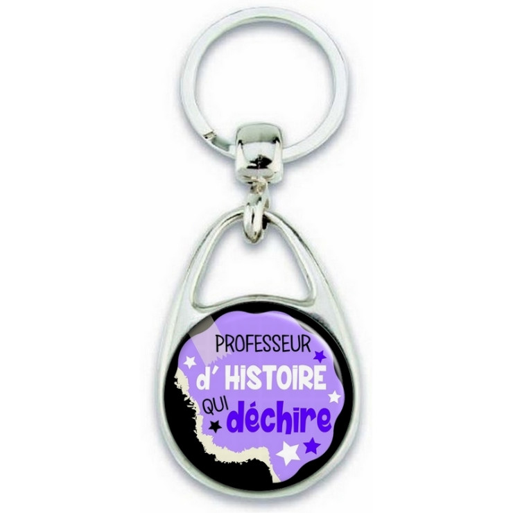 Porte clés professeur d'histoire