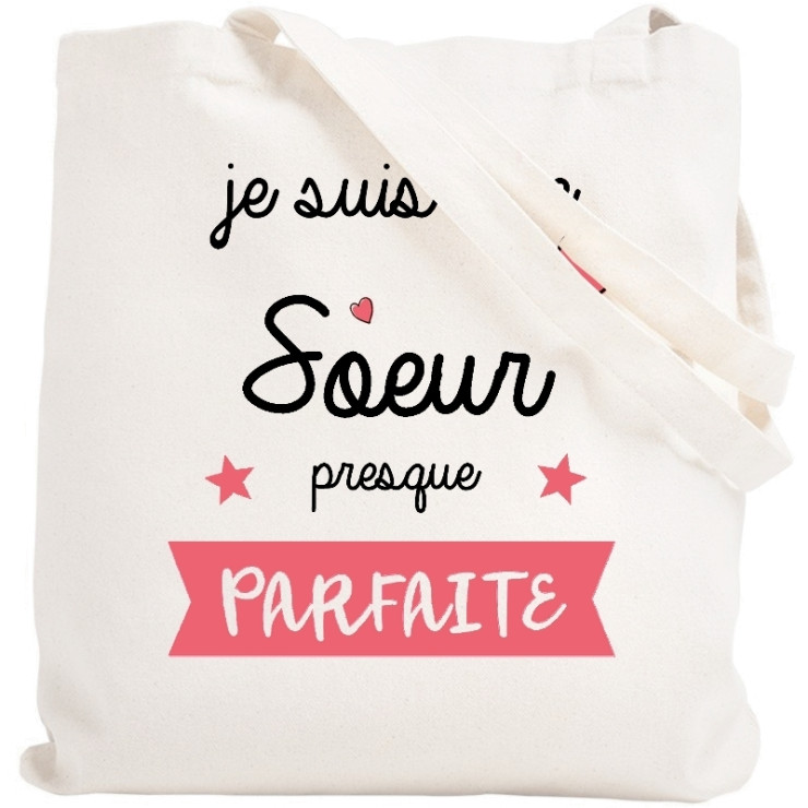 Tote bag Soeur - Sac shopping Soeur - Cadeau anniversaire Soeur - Angora
