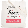 Tote bag Soeur - Sac shopping Soeur - Cadeau anniversaire Soeur - Angora - Tote Bag Femme