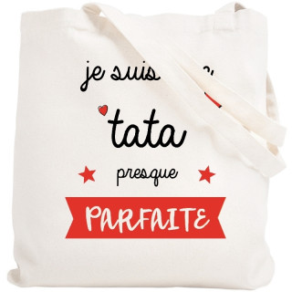 Tote bag Tata - Idée cadeau Tata/Tatie - Sac course Tata/Tatie - Angora