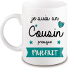 Mug Cousin - Idée cadeau - Anniversaire - Fête - Angora - Mug Homme