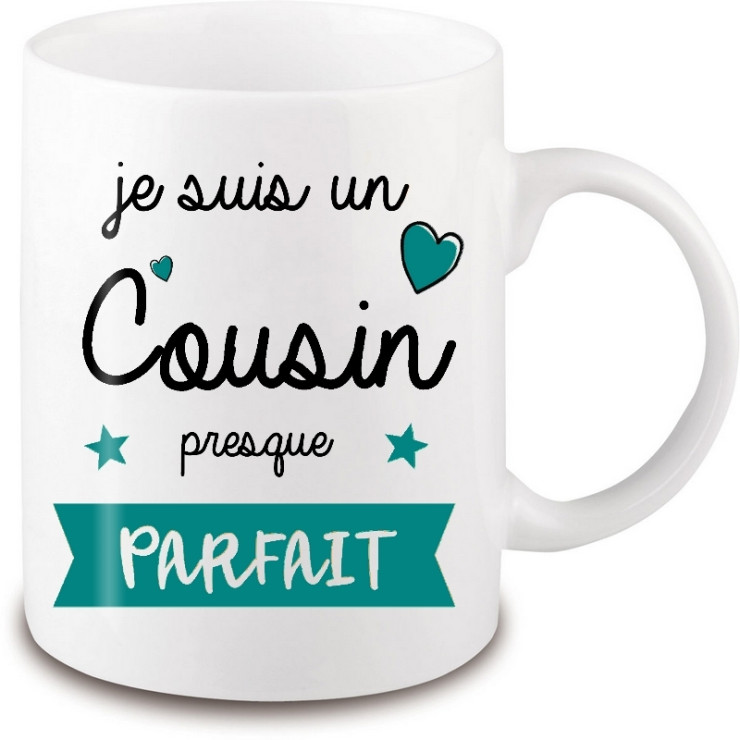 Mug Cousin - Idée cadeau - Anniversaire - Fête