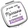 Miroir Marraine - Idée cadeau marraine - Angora - Miroir de poche