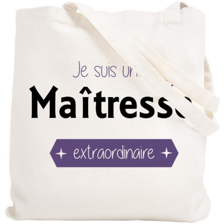       Tote bag maîtresse - Sac Shopping Maîtresse - Angora
    