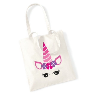 Boutique tote bag Licorne - Sac shopping Licorne - Angora