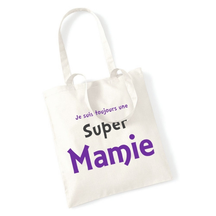 Tote bag Mamie - Idée cadeau - Anniversaire mamie - fête des grands-mères