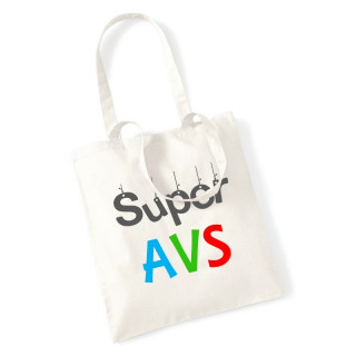 Boutique tote bag Aide de Vie Scolaire - Tote bag AVS - angora