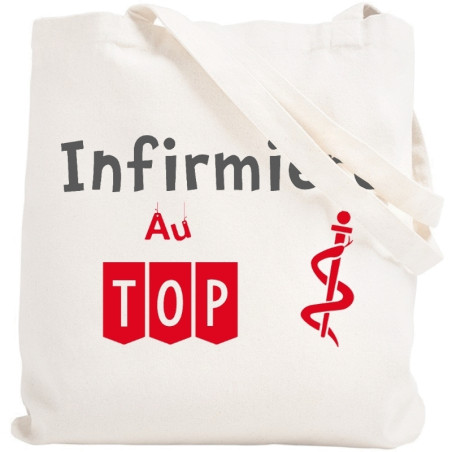       Tote bag Infirmière- Sac - Idée cadeau pratique - Sac shopping - angora
    