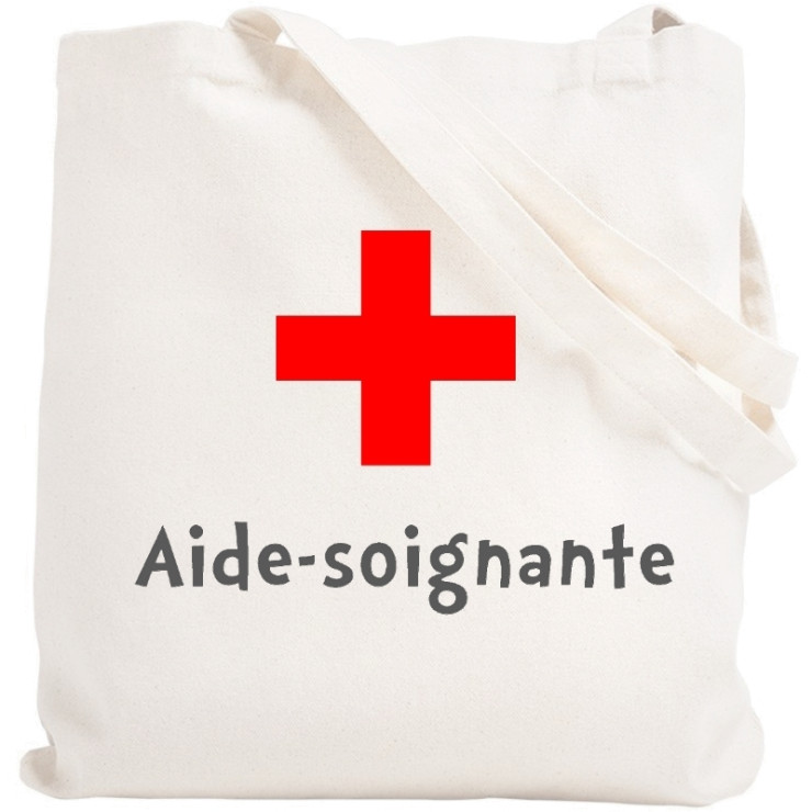 Tote bag Aide-Soignante - Sac shopping Aide soignante - angora