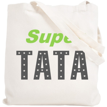       Tote bag Tata - Idée cadeau Tata - Sca réutilisable Tata - angora
    