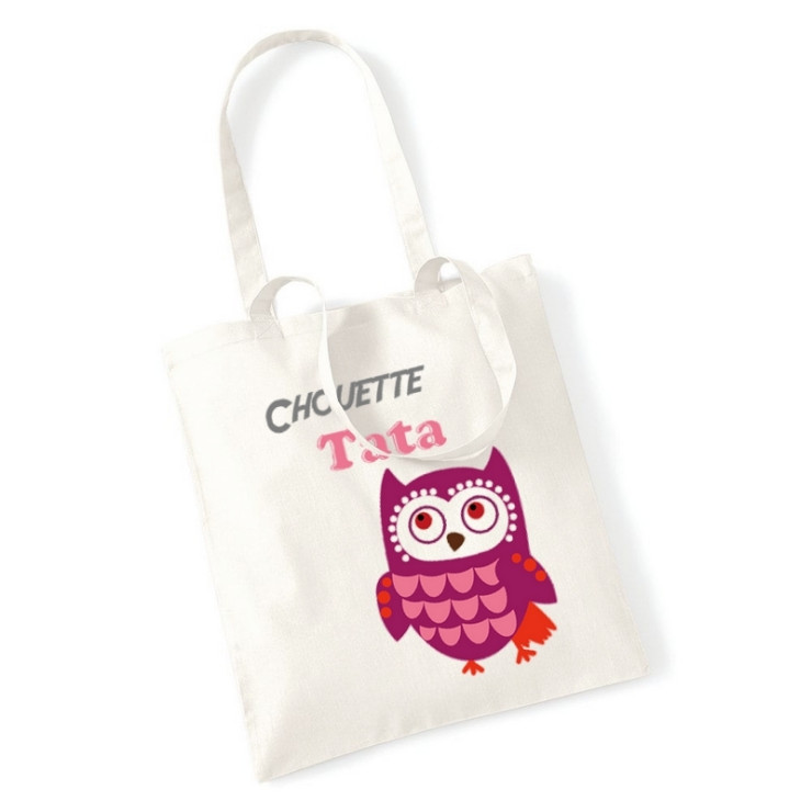 Tote bag Tata - Sac shopping Tata - Sac course Tata - Idée cadeau tata