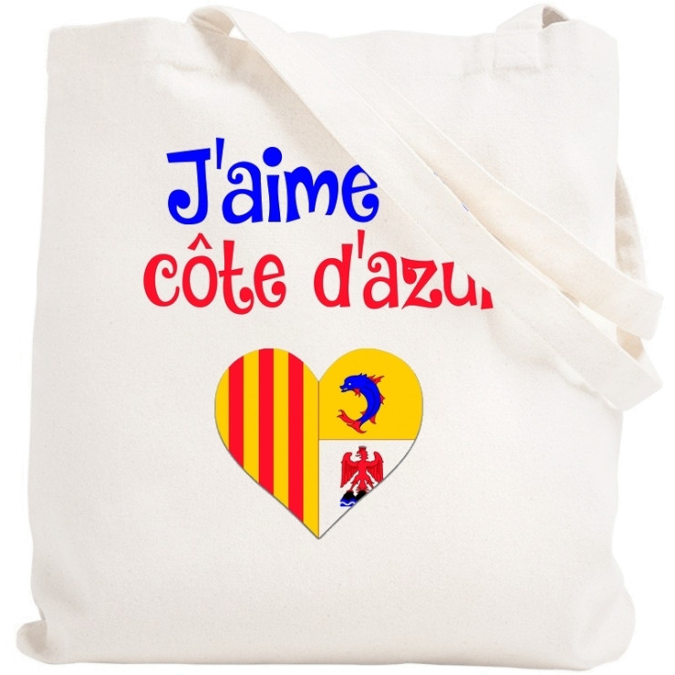 Tote bag Côte d'azur - Sac shopping Côte d'Azur - Angora